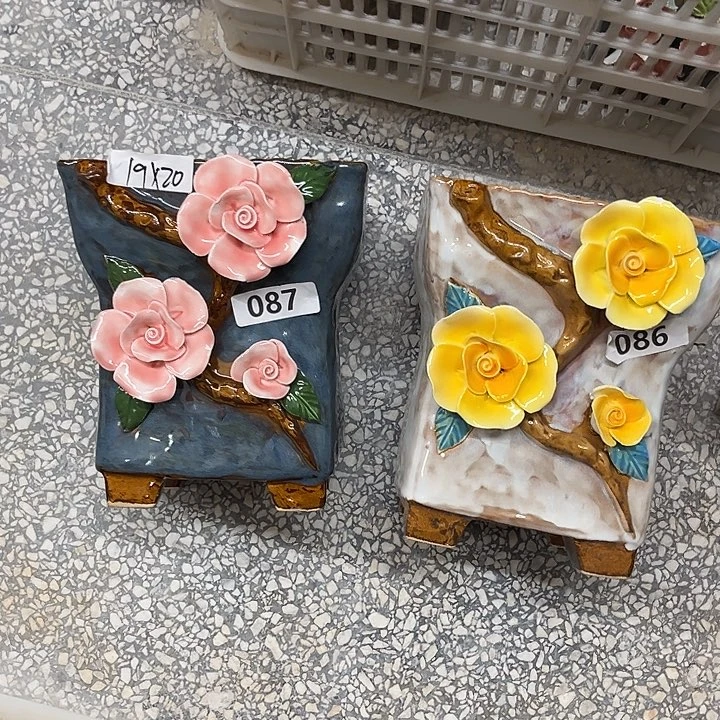 紫砂花盆粗陶材质多肉花盆
