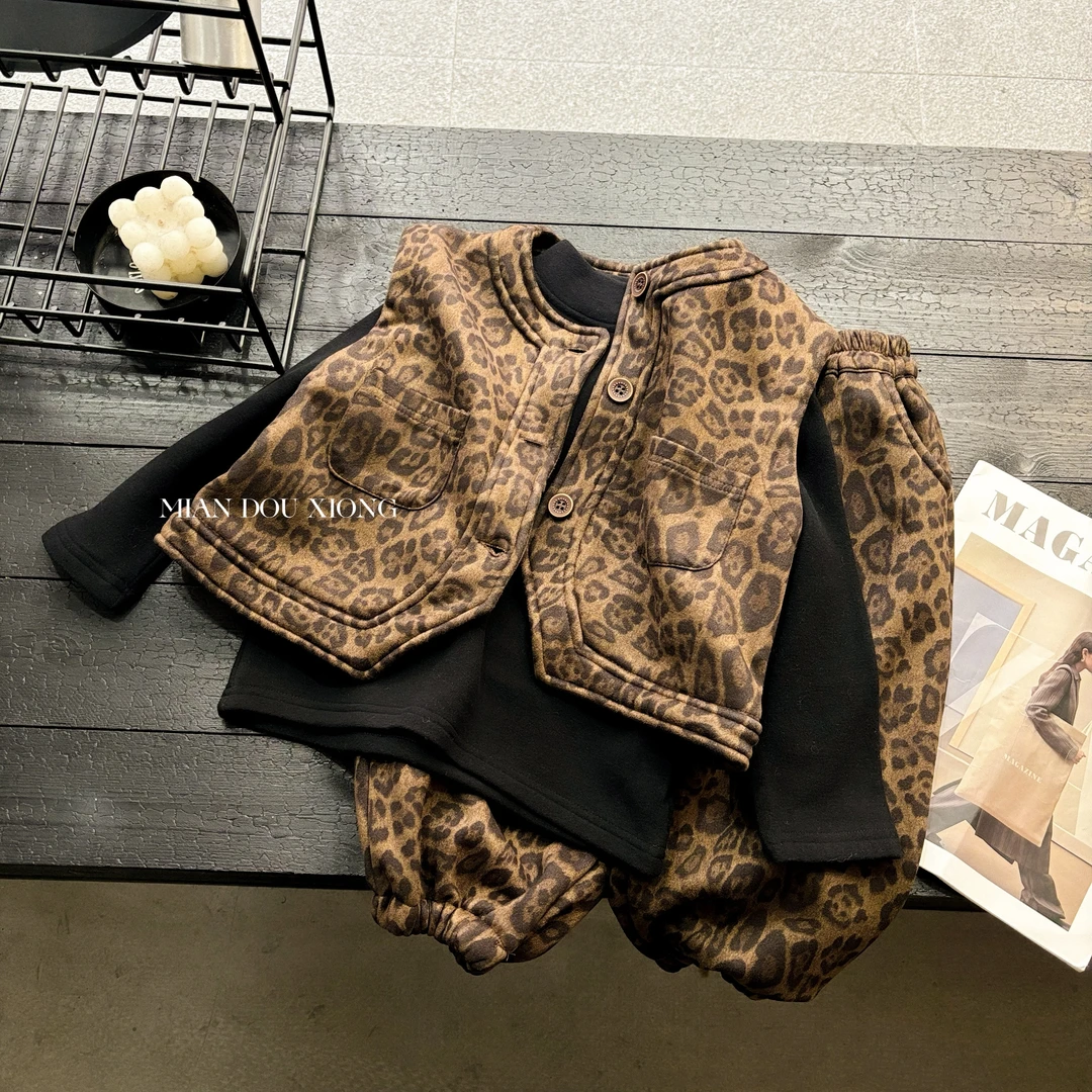 【棉逗熊品牌】男童韩版深冬季休闲男童两件套套装-17385