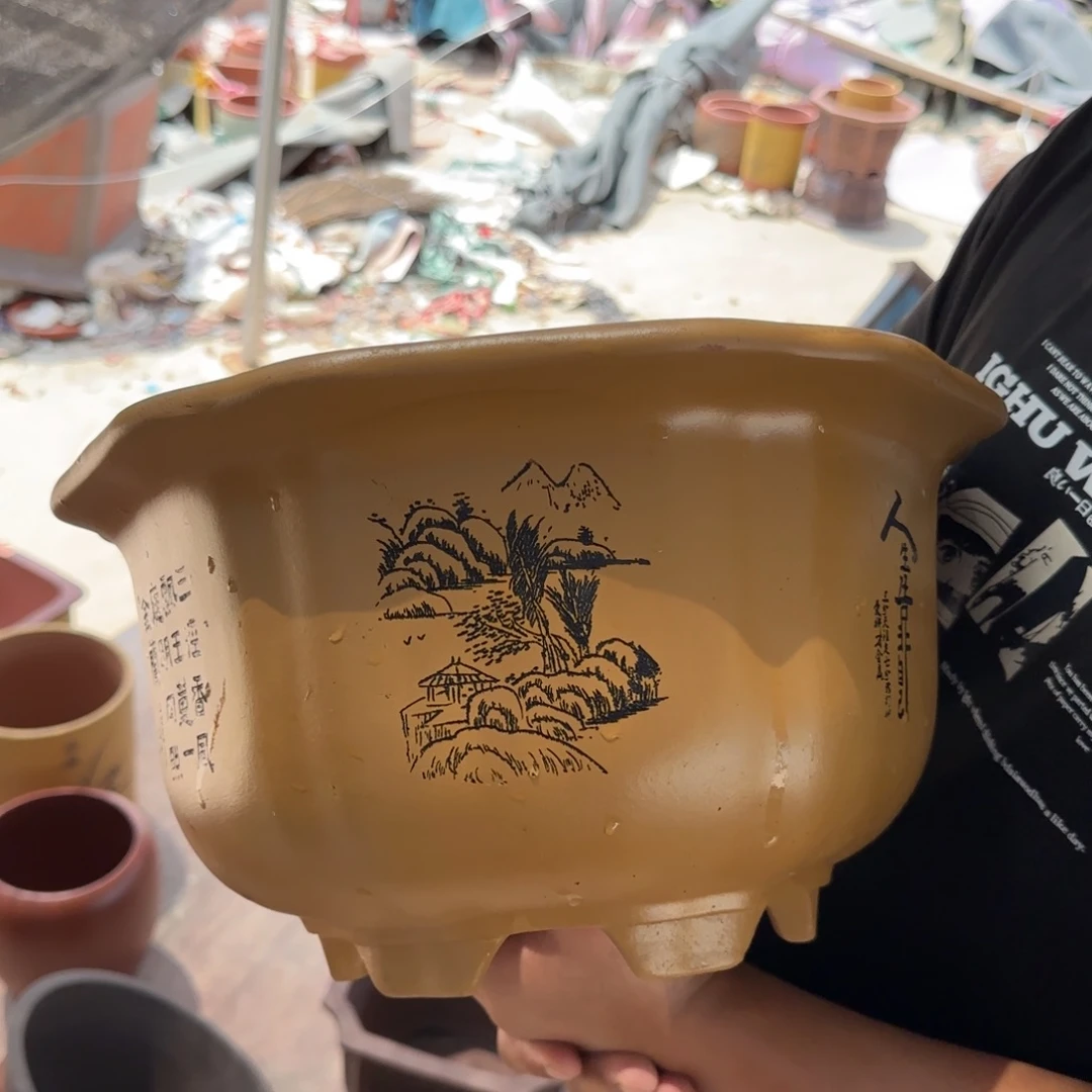 紫砂花盆口径27.15口径