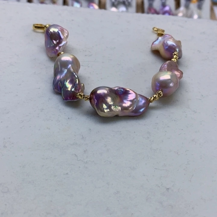 银S925镶嵌耳饰淡水珍珠