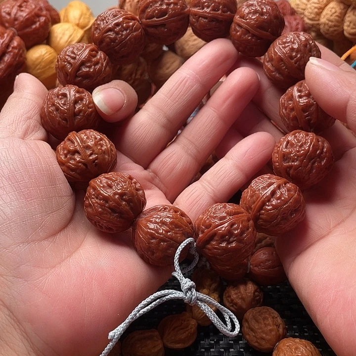 文玩核桃手串光头足球