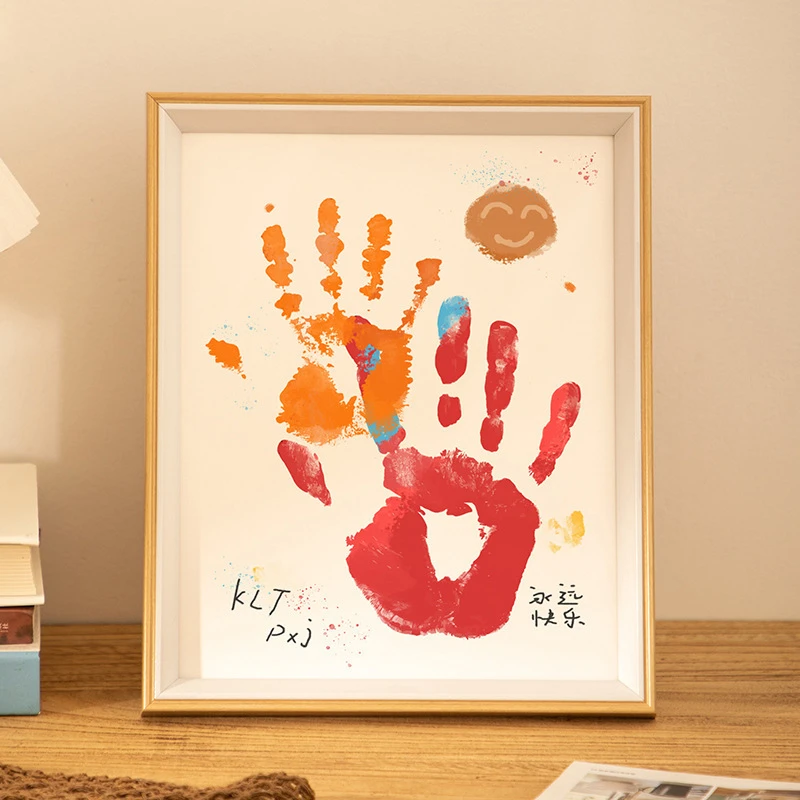 情侣手印相框diy手工制作手掌印520七夕节纪念礼物汽车摆件AL667