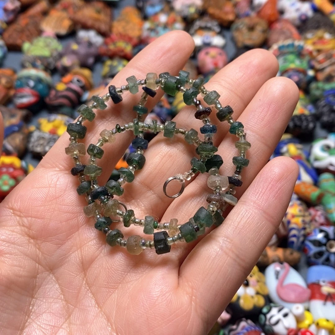 琉璃颈饰印度尼西亚链子