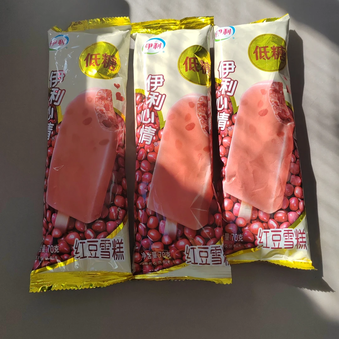 伊利心情红豆低糖雪糕鲜果