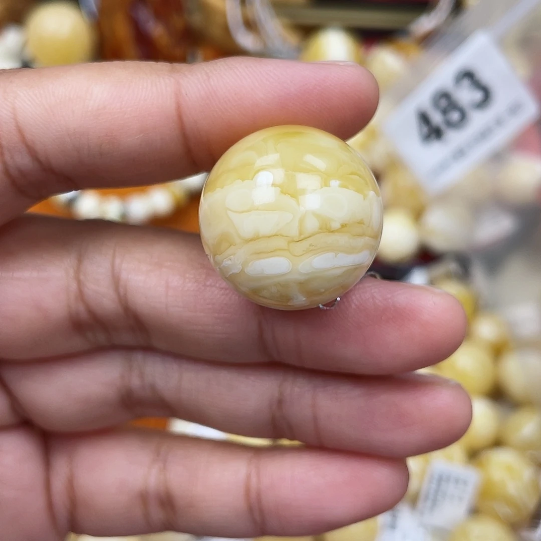 蜜蜡未镶嵌珠宝奇石沙眼23.1