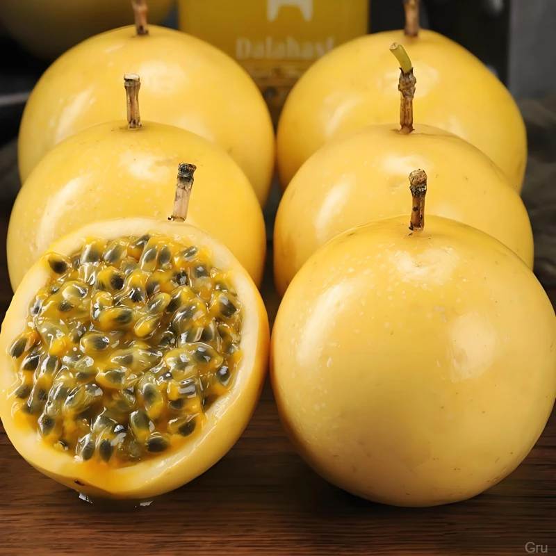 新鲜现摘头茬饮蜜9号黄金顶流百香果黄金百香果钦蜜9号
