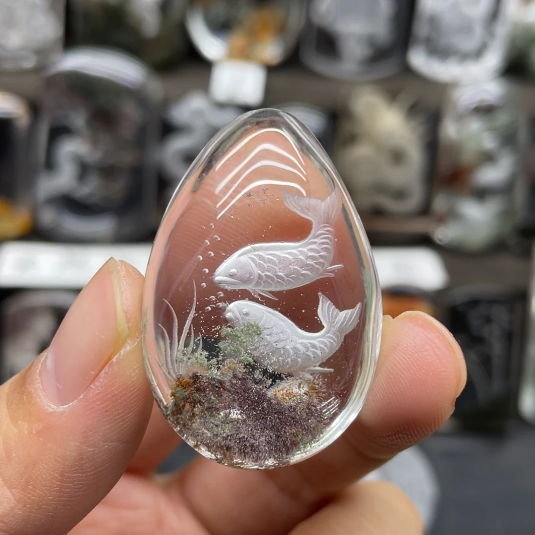 未镶嵌颈饰水晶年年有鱼