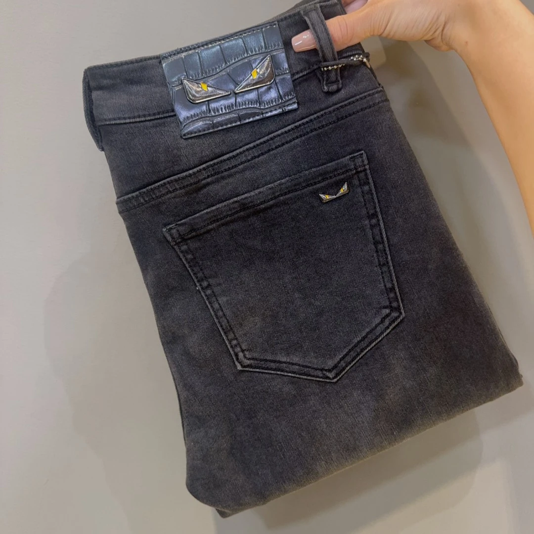 2025-新款秋季男士修身直筒牛仔裤-6275