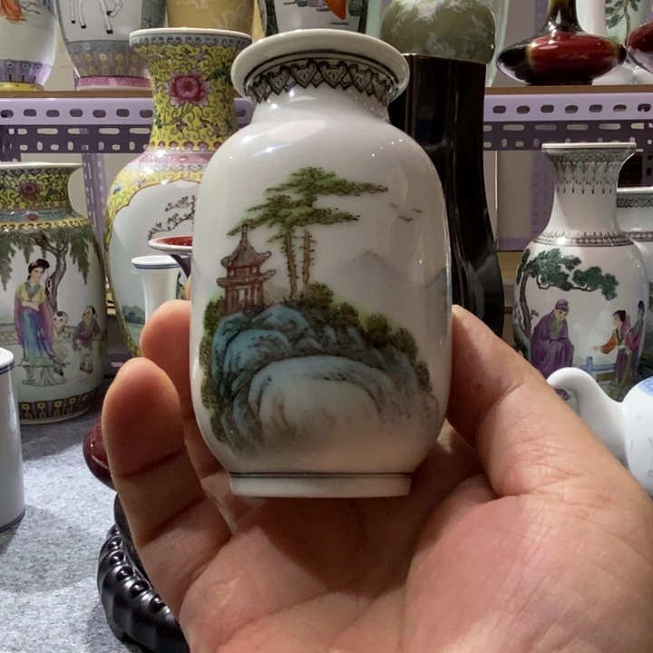 g***b景德镇粉彩陶瓷花瓶