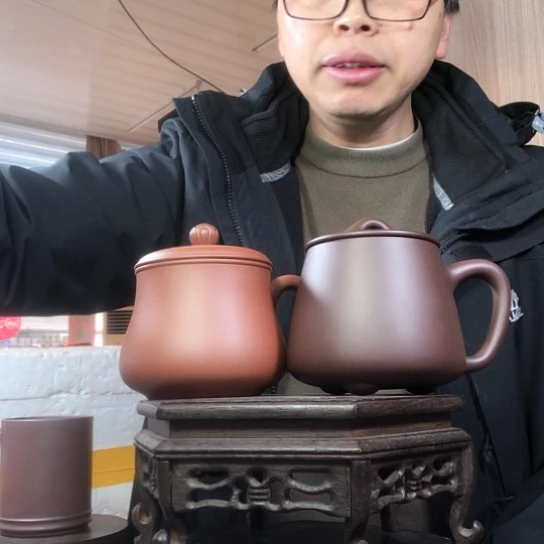 紫泥茶杯开*石瓢容量450