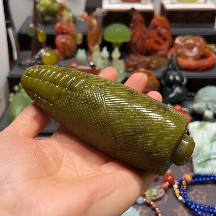 岫玉未镶嵌吊坠挂件岫玉