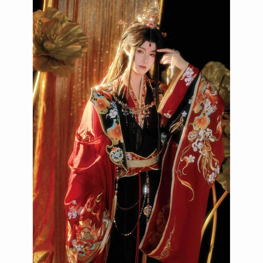 亦尘居原创汉服【神明之翼】武侠魏晋直裾大袖衫日常写真男女同款