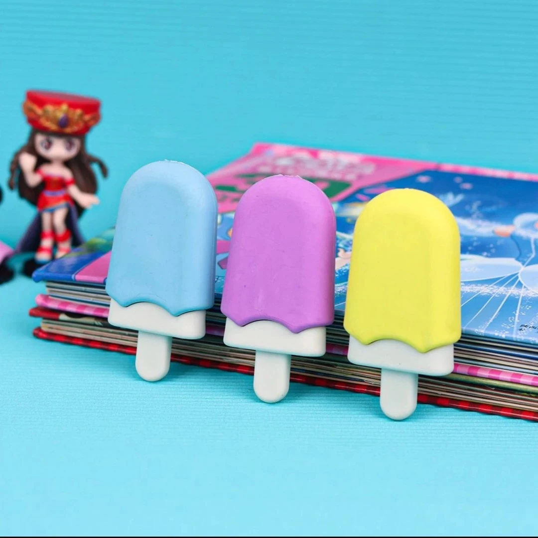 冰淇淋雪糕造型橡皮擦【颜色不挑】