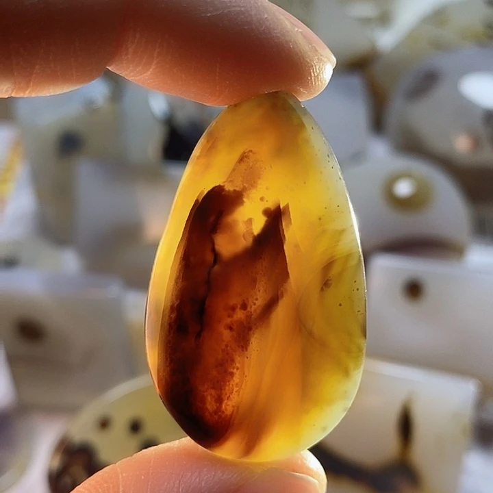 玛瑙/玉髓颈饰未镶嵌对**歌