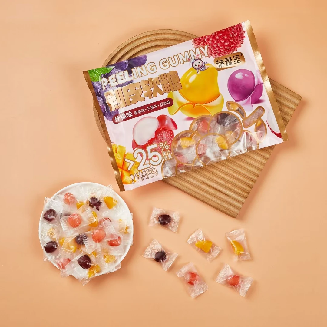 【顺德拉叔臻品】赫蕾里剥皮软糖（什锦味）380g