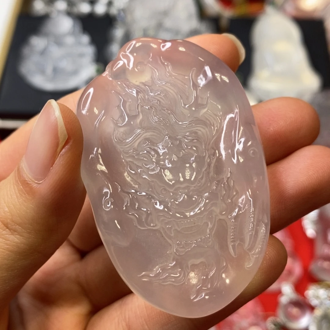 石英质玉未镶嵌吊坠