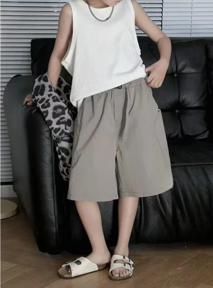 夏季新款男童休闲裤灰色 c9 9660（驰系）