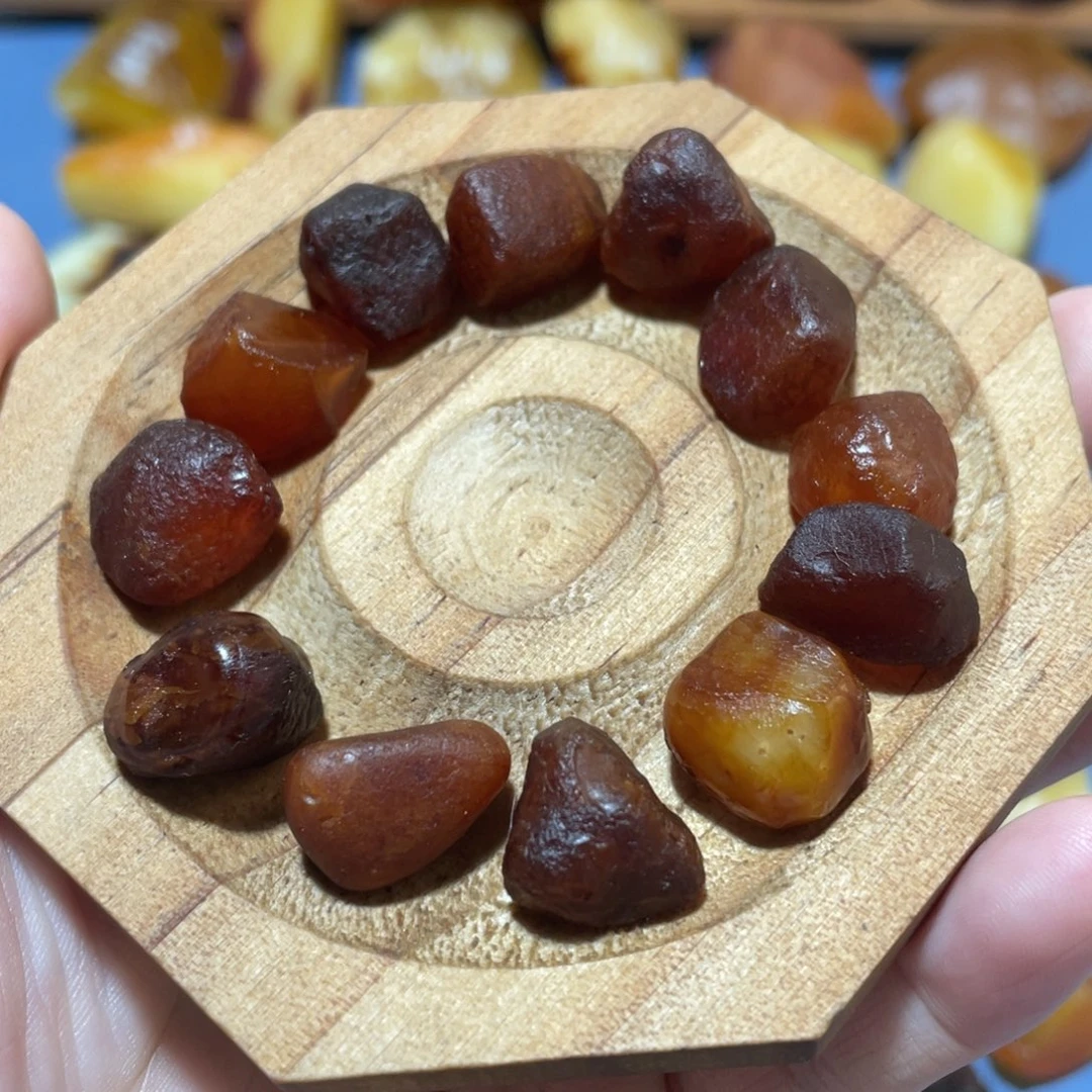 定制蜜蜡未镶嵌原石手串