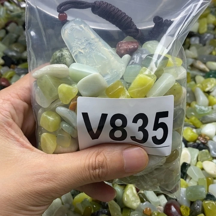 蛇纹石玉未镶嵌鱼缸石