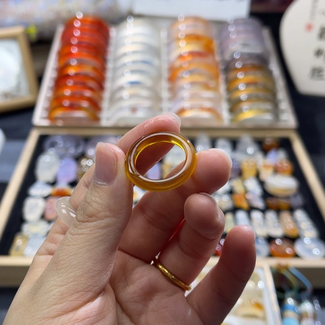 玛瑙/玉髓未镶嵌戒指