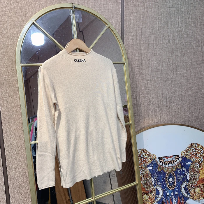 AM79孕妇杏色打底毛衣90-150