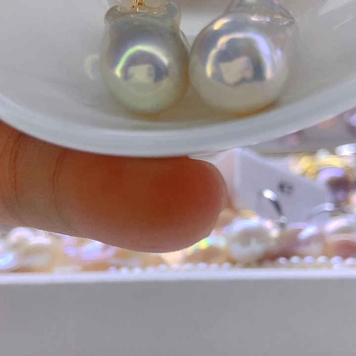 颈饰银S925镶嵌淡水珍珠40