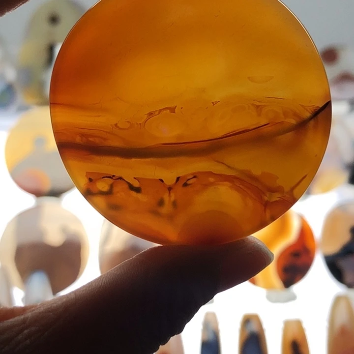 玛瑙/玉髓银S925镀金镶嵌珠宝半成品185