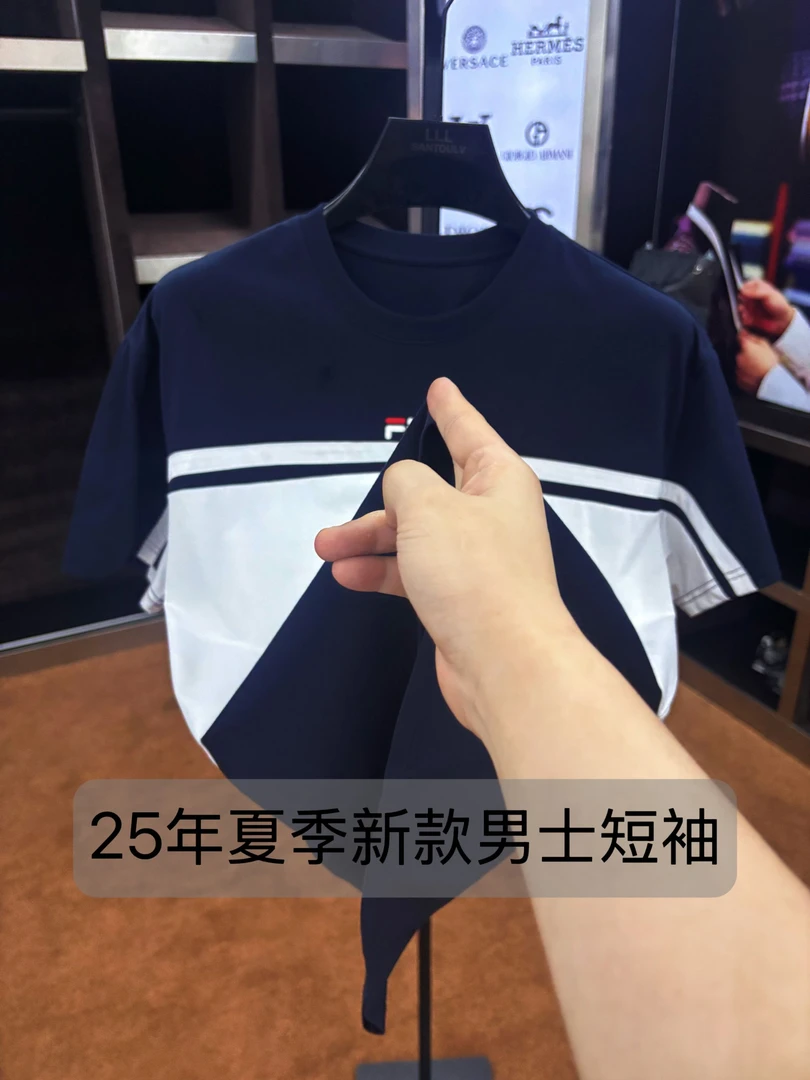 【RDL】99071-夏季新款时尚百搭男士休闲短袖T恤-6-25