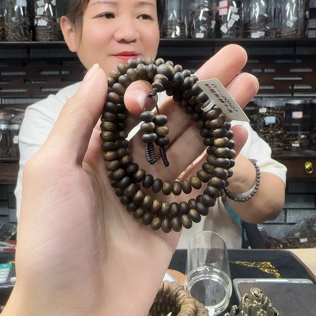 手串沉香奇楠沉香算盘珠多样性发一