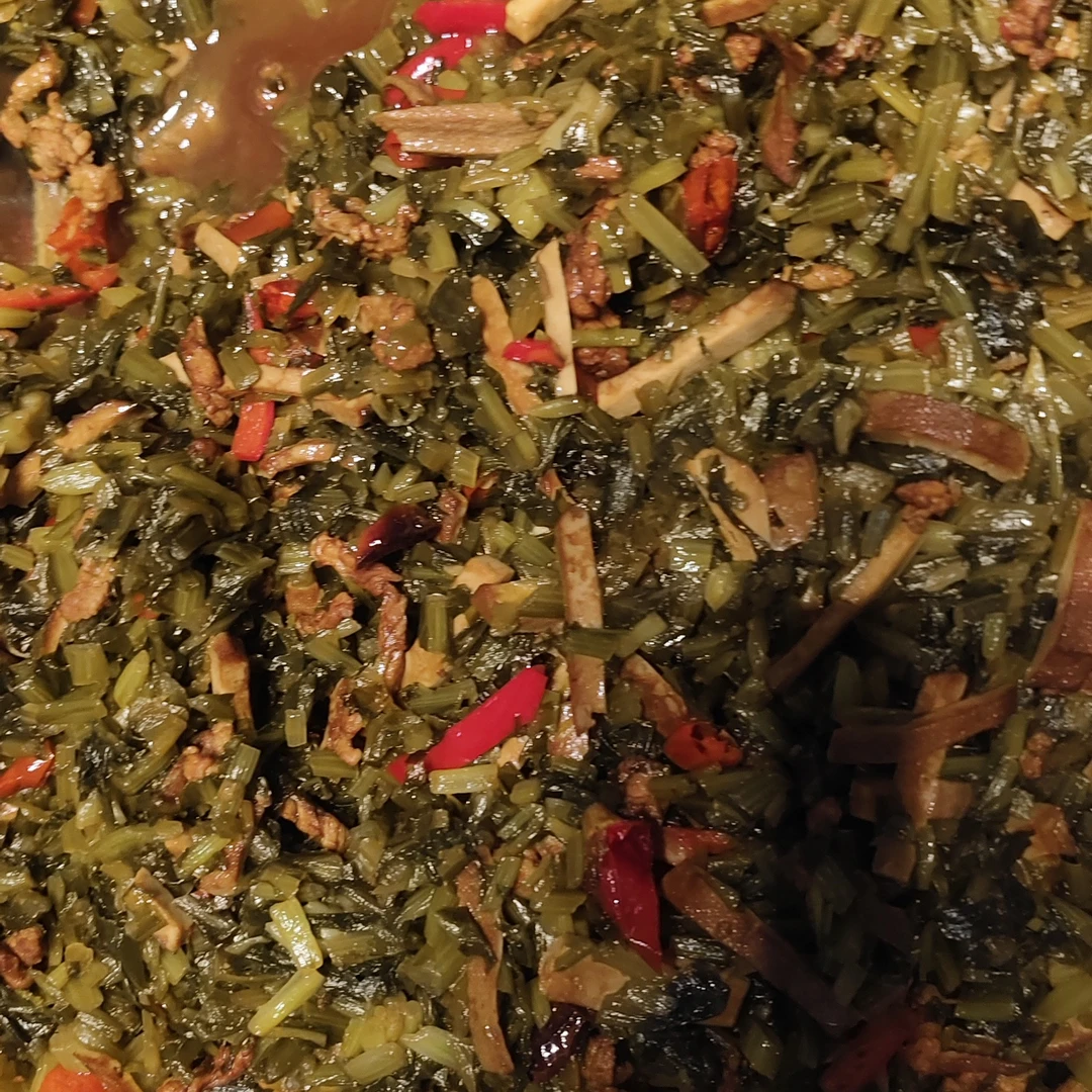 雪菜肉丝，雪菜肉丝