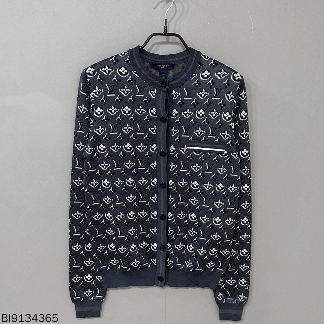 99新 LouisVuitton/路易威登 老花满印针织开衫/S码/34365