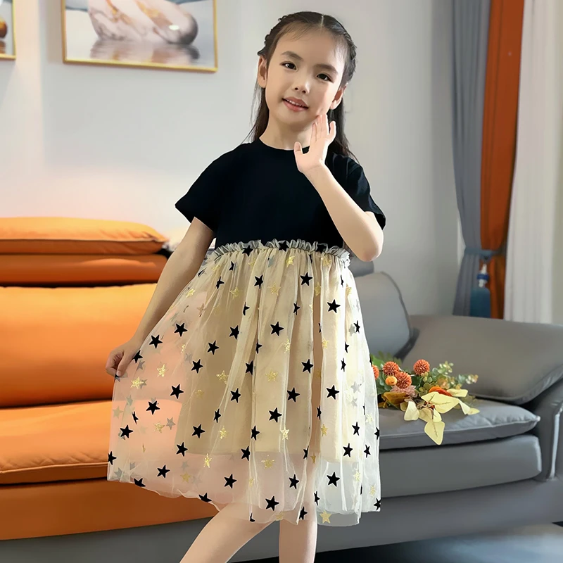 女童夏装连衣裙韩版小宝宝幼儿童洋气潮公主网纱蓬蓬裙子
