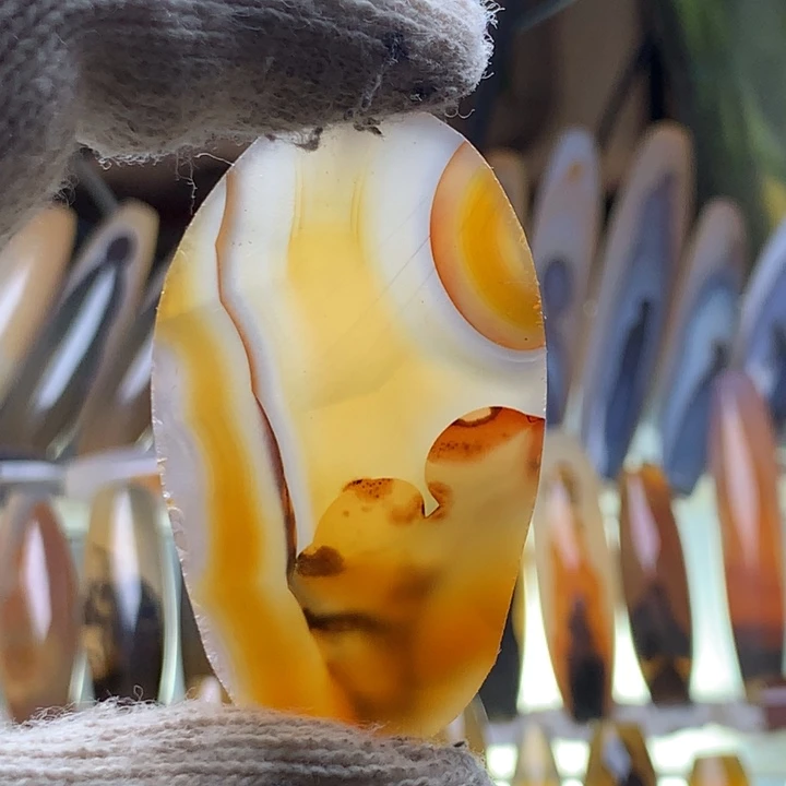 玛瑙/玉髓颈饰未镶嵌154