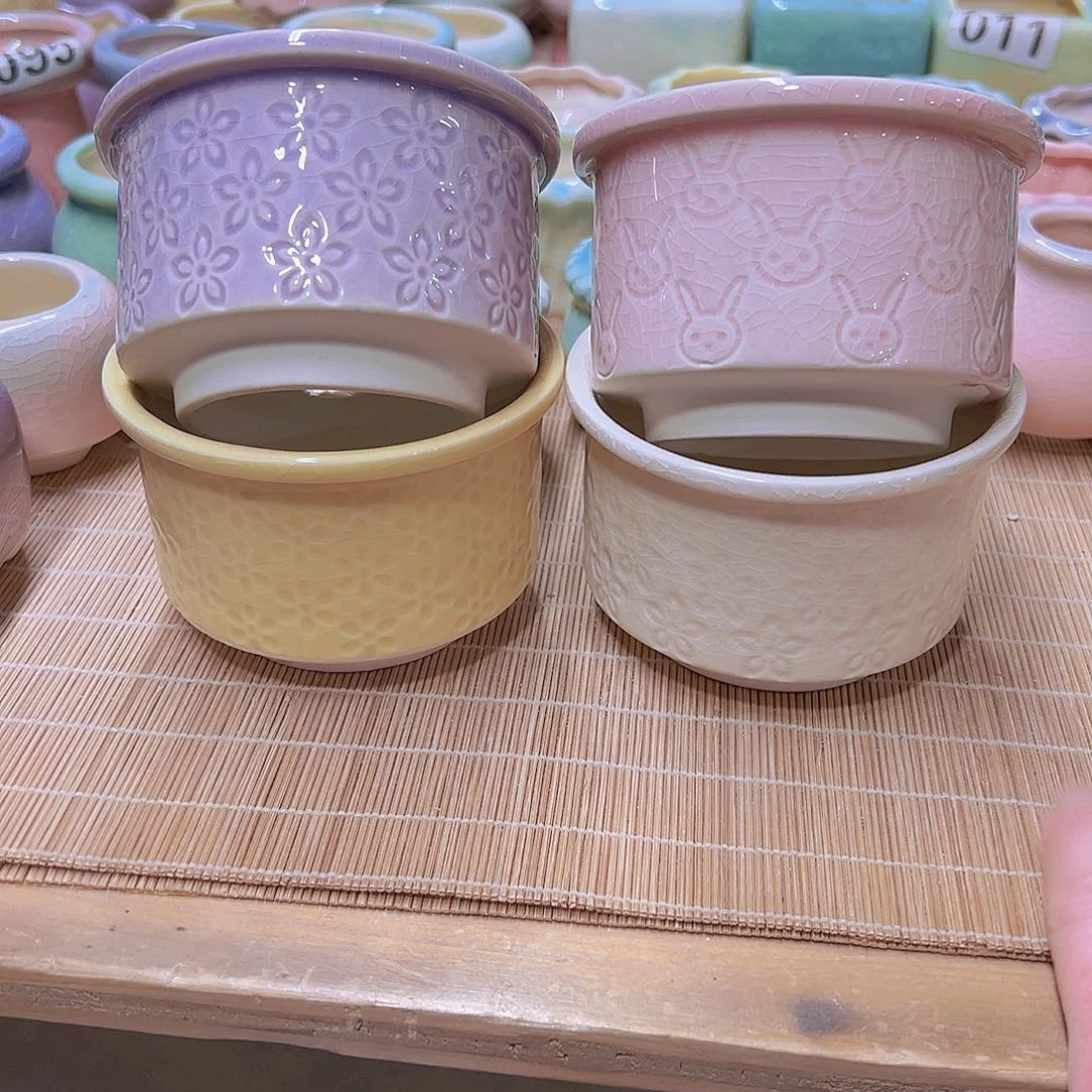 红陶陶瓷花盆当场满12包邮