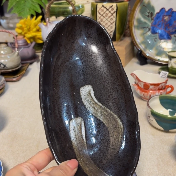 陶泥一个大长钵子