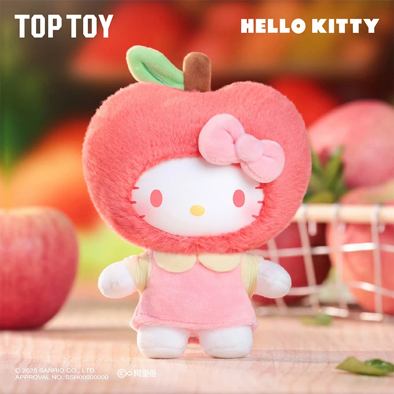 TOPTOY三丽鸥Hello Kitty果香乐园系列毛绒盲盒玩偶装饰背包挂件