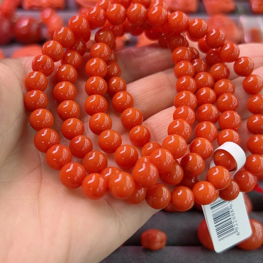 南红玛瑙手链未镶嵌十*子
