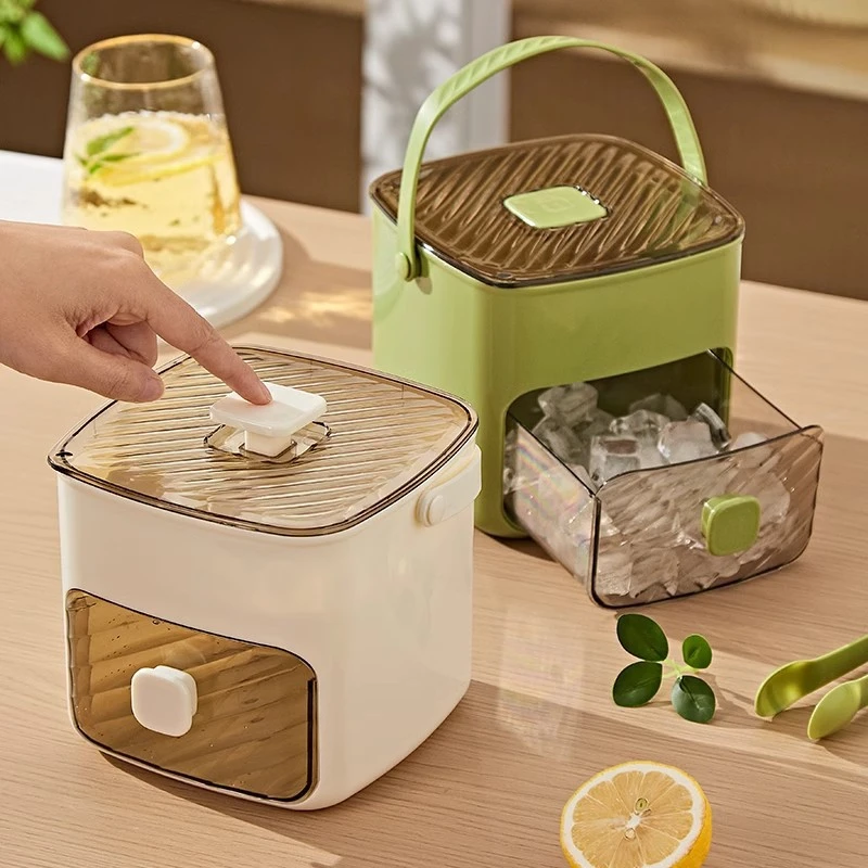 【隔味防尘】爆款制冰模具冻冰格模具盒按压家用带盖冰箱自制储冰盒