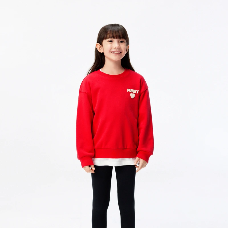 littlemoco童装25春装新款男女童亲子装圆领长袖卫衣#KBE1SWS003