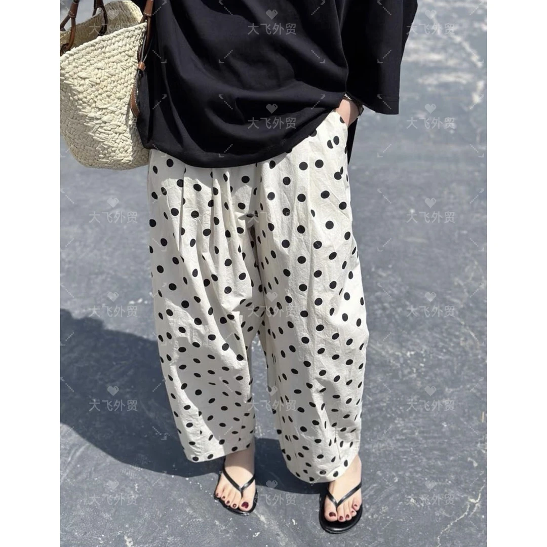 【波点美学&时尚波点长裤】时尚美学波点休闲百搭长裤DF12
