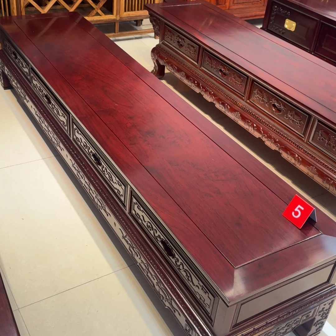 陆***运柜类家具黑酸枝木类非洲酸枝电视柜