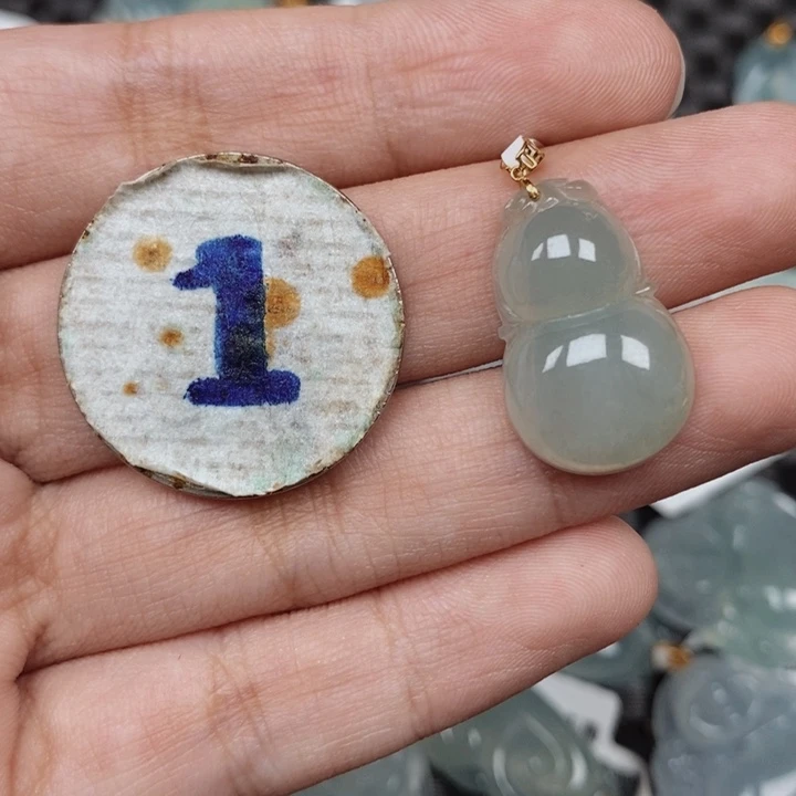 【闪购商品】翡翠18K金镶嵌吊坠(不含链)