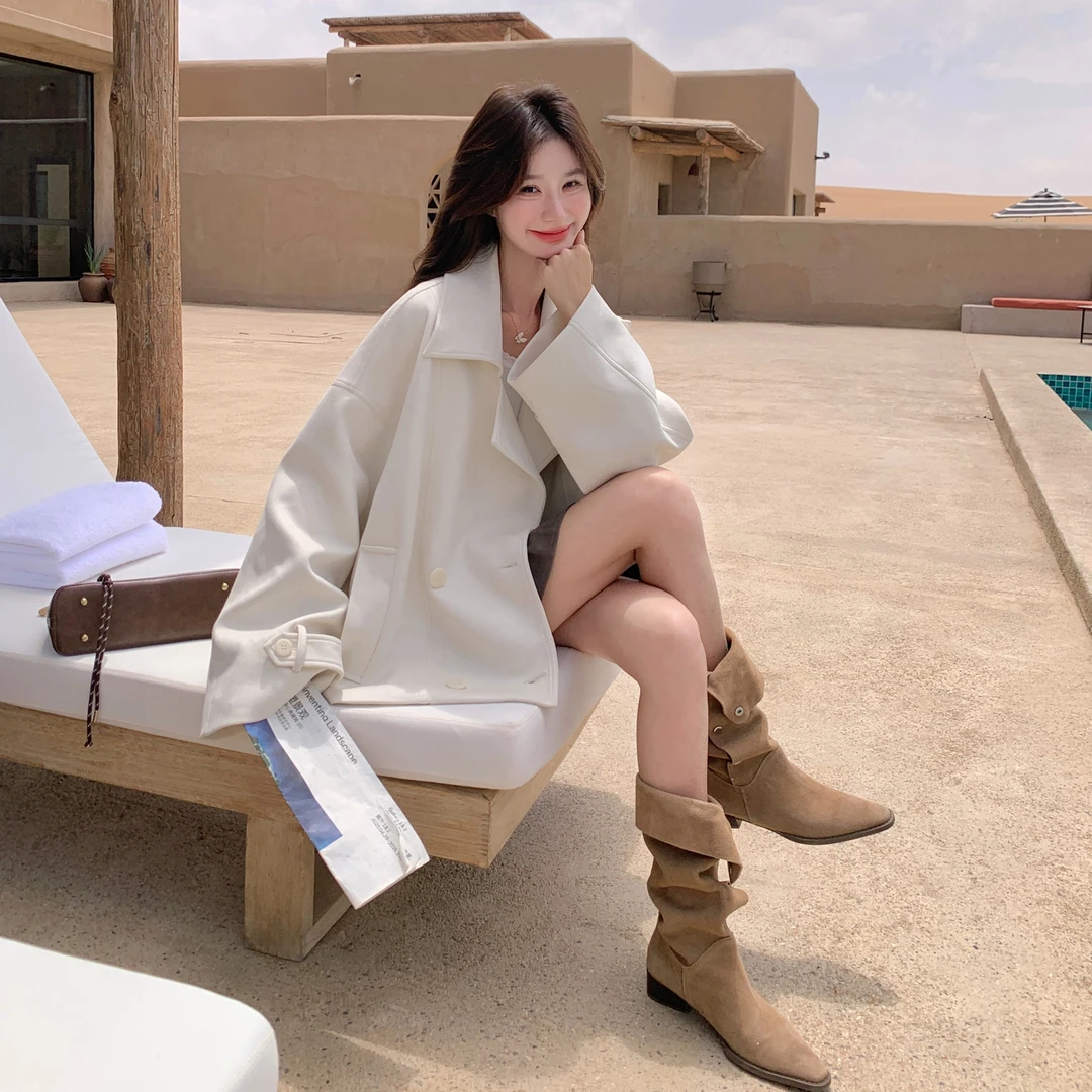时尚高级感酷飒百搭减龄上衣女2025秋季新款浪漫慵懒风超好看外套