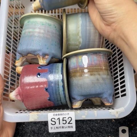 紫砂花盆微瑕152口径7厘米左右