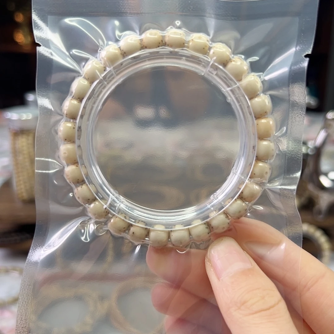 星月菩提吊坠Ll.8x7贯穿通体 粉冰颗粒星