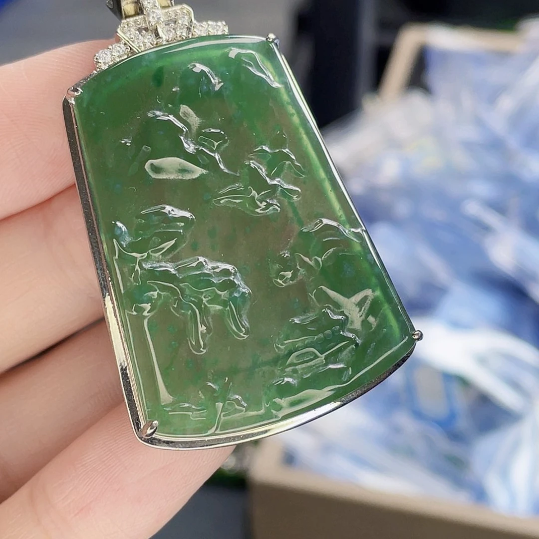 翡翠未镶嵌吊坠(不含链)
