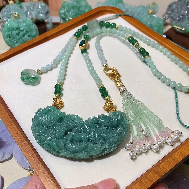 颈饰未镶嵌翡翠翡翠吊坠