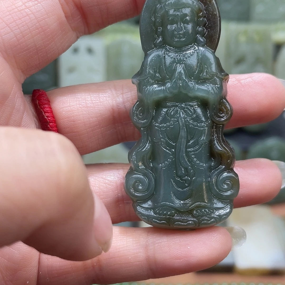 和田玉未镶嵌吊坠(不含链)