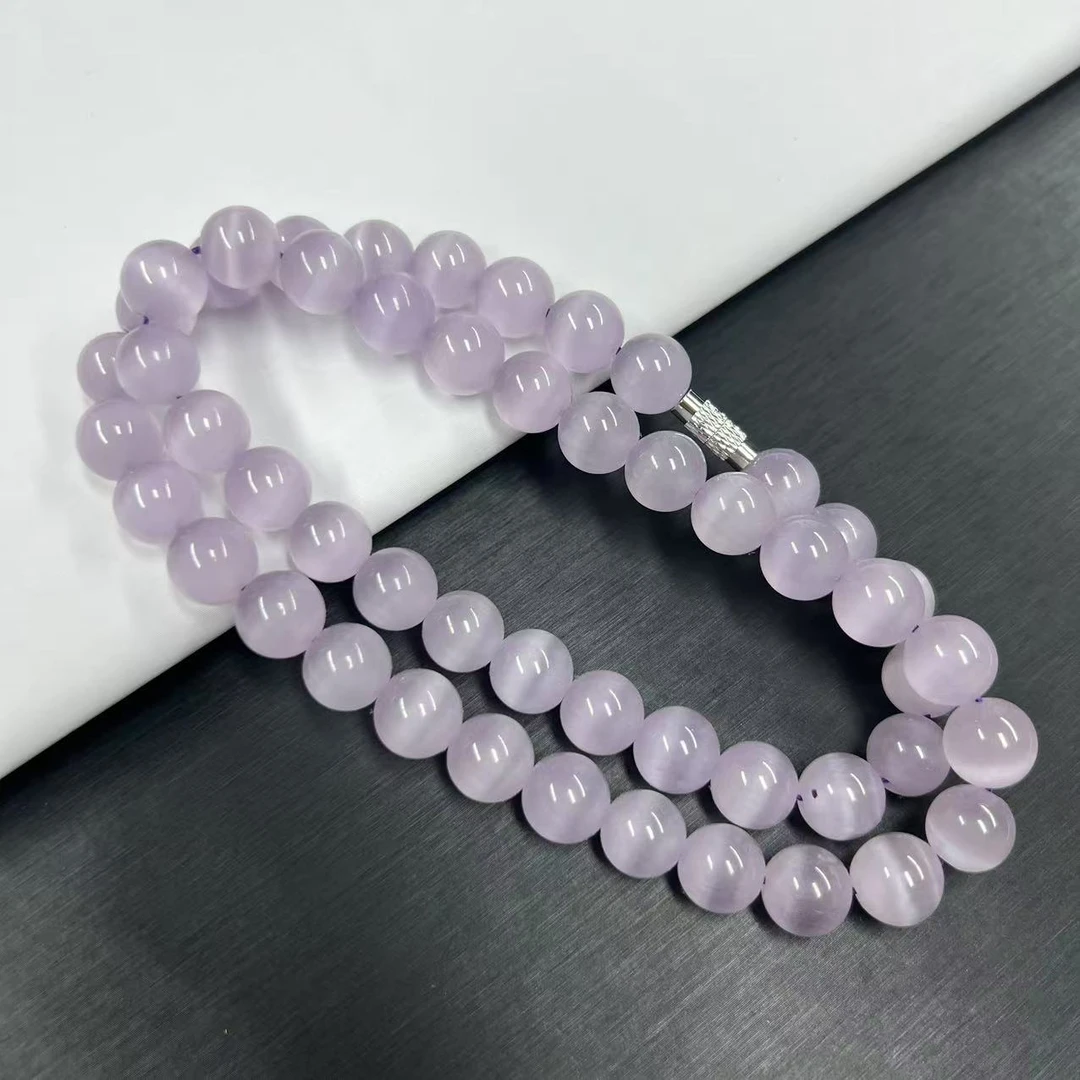 A560紫猫妈妈链10mm手链百搭