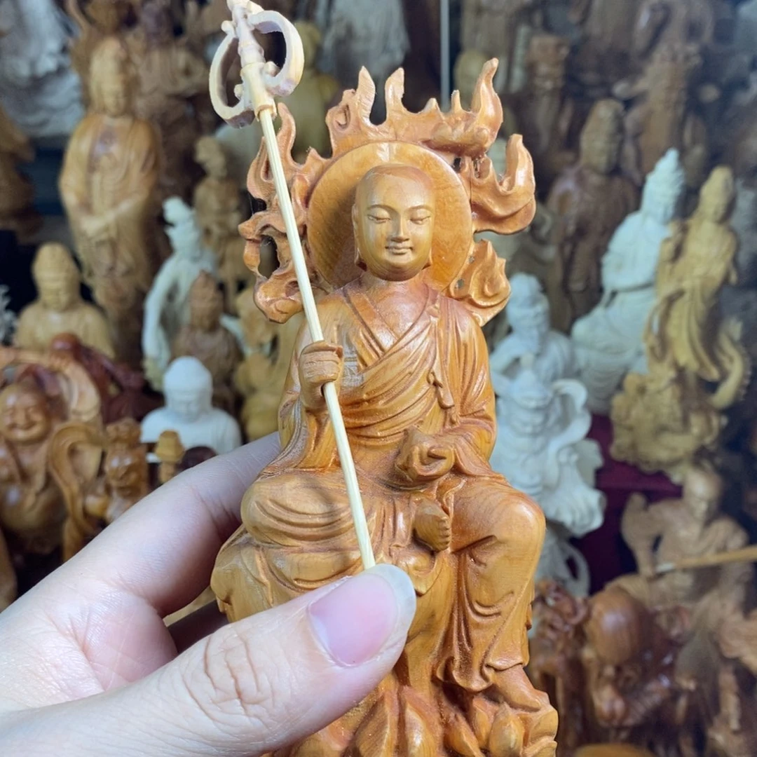 木微瑕崖柏裂痕15高火焰地藏